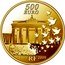 France 500 Euro 20th Anniversary of the Fall of the Berlin Wall 2009 P Proof KM# 1594 500 EURO RF 1989 2009 coin obverse
