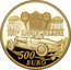France 500 Euro 100th Anniversary of Bugatti 2009 P Proof KM# 1610 1909 2009 100E ANNIVERSAIRE 500 EURO coin reverse