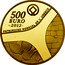 France 500 Euro Egyptian Heritage. Abu Simbel Temple 2012 (a) Proof KM# 1909 500 EURO 2012 PATRIMOINE MONDIAL DE L'UNESCO coin reverse