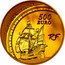 France 500 Euro Great Explorers. Jacques Cartier 2011 Proof KM# 1798 LA GRANDE HERMINE 500 EURO RF coin obverse