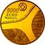 France 5000 Euro Egyptian Heritage. Abu Simbel Temple 2012 (a) Proof KM# 1910 5000 EURO 2012 PATRIMOINE MONDIAL DE L'UNESCO coin reverse