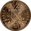 France 1/2 Franc The Sower 1972 KM# P451 LIBERTE EGALITE FRATERNITE 1/2 FRANC 1972 coin reverse