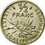 France 1/2 Franc (Piedfort) KM# P665 LIBERTE EGALITE FRATERNITE 1/2 FRANC 1980 coin reverse