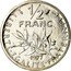 France 1/2 Franc (Piedfort) KM# P579 LIBERTE EGALITE FRATERNITE 1/2 FRANC 1977 coin reverse