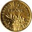 France 1/2 Franc (Piedfort) KM# P526 LIBERTE EGALITE FRATERNITE 1/2 FRANC 1975 coin reverse