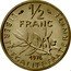 France 1/2 Franc (Piedfort) KM# P498 LIBERTE EGALITE FRATERNITE 1/2 FRANC 1974 coin reverse