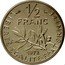 France 1/2 Franc (Piedfort) KM# P449 LIBERTE EGALITE FRATERNITE 1/2 FRANC 1972 coin reverse