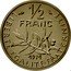 France 1/2 Franc (Piedfort) KM# P424 LIBERTE EGALITE FRATERNITE 1/2 FRANC 1971 coin reverse