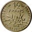 France 1/2 Franc (Piedfort) KM# P398 LIBERTE EGALITE FRATERNITE 1/2 FRANC 1968 coin reverse