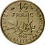France 1/2 Franc Piedfort 1965 KM# P353 LIBERTE EGALITE FRATERNITE 1/2 FRANC 1965 coin reverse