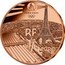 France 1/4 Euro Olympic Games in Paris. Track Cycling 2022  PARIS 2024 RF 1/4 EURO coin obverse