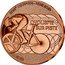 France 1/4 Euro Olympic Games in Paris. Track Cycling 2022  XXXIIIE OLYMPIADE - PARIS 2024 CYCLISME SUR PISTE 2022 coin reverse