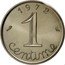 France 1 Centime (Piedfort) KM# P437 1 CENTIME 1 9 7 2 coin obverse