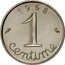 France 1 Centime (Piedfort) KM# P386 1 CENTIME 1 9 6 8 coin obverse