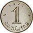 France 1 Centime (Piedfort) KM# P486 1 CENTIME 1 9 7 4 coin obverse