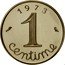 France 1 Centime (Piedfort) KM# P462 1 CENTIME 1 9 7 3 coin obverse