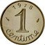 France 1 Centime (Piedfort) KM# P594 1 CENTIME 1 9 7 8 coin obverse
