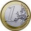 France 1 Euro Tree of Life 2022  In Set BU 1 EURO LL coin reverse