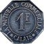 France 1 Franc (Commune of Calais) LA MUTUELLE COMMERCIALE CALAIS 1 F coin reverse