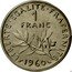 France 1 Franc (O. Roty - Piedfort) KM# P330 LIBERTE EGALITE FRATERNITE 1 FRANC 1960 coin obverse