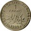 France 1 Franc (O. Roty - Piedfort) KM# P668 LIBERTE EGALITE FRATERNITE 1 FRANC 1980 coin reverse
