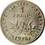 France 1 Franc (O. Roty - Piedfort) KM# P609 LIBERTE EGALITE FRATERNITE 1 FRANC 1978 coin reverse