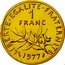 France 1 Franc (O. Roty - Piedfort) KM# P583 LIBERTE EGALITE FRATERNITE 1 FRANC 1977 coin reverse