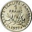 France 1 Franc (O. Roty - Piedfort) KM# P581 LIBERTE EGALITE FRATERNITE 1 FRANC 1977 coin reverse