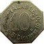 France 10 Centimes Commune of Albi 1920  VALABLE 10C. JUSQU'AU 31 DÉCEMBRE 1920 coin reverse