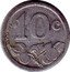 France 10 Centimes Commune of Bernay 1921 A 10C THEVENON coin reverse