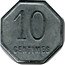 France 10 Centimes (Commune of Chalons-sur-Marne) 10 CENTIMES coin reverse