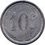 France 10 Centimes (Commune of Elbeuf) 10C THEVENON coin reverse