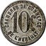France 10 Centimes (Department of Herault. Chamber of Commerce) 10 C. CHAMBRE DE COMMERCE DE L'HERAULT coin reverse