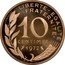 France 10 Centimes Liberty 1972 KM# P445 LIBERTE EGALITE FRATERNITE 10 CENTIMES 1972 A. DIEUDONNE coin reverse