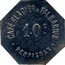 France 10 Centimes (Ice Cream & Palmarium Cafe. Commune of Perpignan) 10 C COOPÉRATIVE MILITAIRE PERPIGNAN coin obverse