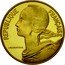 France 10 Centimes Piedfort 1974 KM# P491 REPUBLIQUE FRANÇAISE LAGRIFFOUL coin obverse
