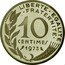 France 10 Centimes (Piedfort) KM# P468 LIBERTE EGALITE FRATERNITE 10 CENTIMES 1973 A. DIEUDONNE coin reverse