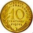 France 10 Centimes (Piedfort) KM# P418 LIBERTE EGALITE FRATERNITE 10 CENTIMES 1971 A. DIEUDONNE coin reverse