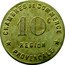 France 10 Centimes Region Provence ND CHAMBRE DE COMMERCE RÉGION PROVINÇIALE 10 C coin reverse