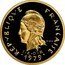 France 10 Francs French Polynesia Piedfort 1979(a) KM# P21 RÉPUBLIQUE FRANÇAISE R. JOLY I E O M 1979 coin obverse