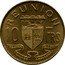 France 10 Francs (Marianne) KM# 10 REUNION 10 FRS PRÆTER OMNES ANGULUS RIDET coin reverse