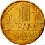France 10 Francs France Map 1975 KM# P533 10 FRANCS coin reverse