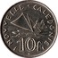 France 10 Francs (New Caledonia(without IEOM)) KM# 5 NOUVELLE - CALEDONIE 10F coin reverse