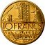 France 10 Francs Piedfort 1977 KM# P587 10 FRANCS coin reverse
