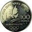 France 100 Francs (Alberville Winter Olympics- Essai) XVIES JEUX OLYMPIQUES D'HIVER ESSAI 100FRANCS 1991 ALBERTVILLE 92. coin reverse