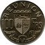 France 100 Francs KM# 13 Reunion REUNION 100 FRS PRÆTER OMNES ANGULUS RIDET coin reverse
