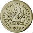 France 2 Francs (Piedfort) KM# Pn641 LIBERTÉ ÉGALITÉ FRATERNITÉ 2 FRANCS 1979 coin reverse