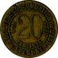 France 20 Centimes (Eastern Consumer Society. Epernay) 20 CENTIMES BON POUR SOCIETÉ DE CONSOMMATION DE L'EST EPERNAY coin obverse
