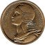 France 20 Centimes (Essai) KM# E105 REPUBLIQUE FRANÇAISE LAGRIFFOUL coin obverse