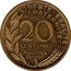 France 20 Centimes (Essai) KM# E107 LIBERTE EGALITE FRATERNITE ESSAI 20 CENTIMES 1961 coin reverse